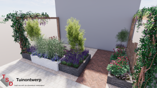 3D Tuinontwerp 100-200 m2 3D Basic 1
